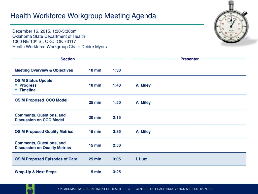 health workforce workgroup meeting agenda 6