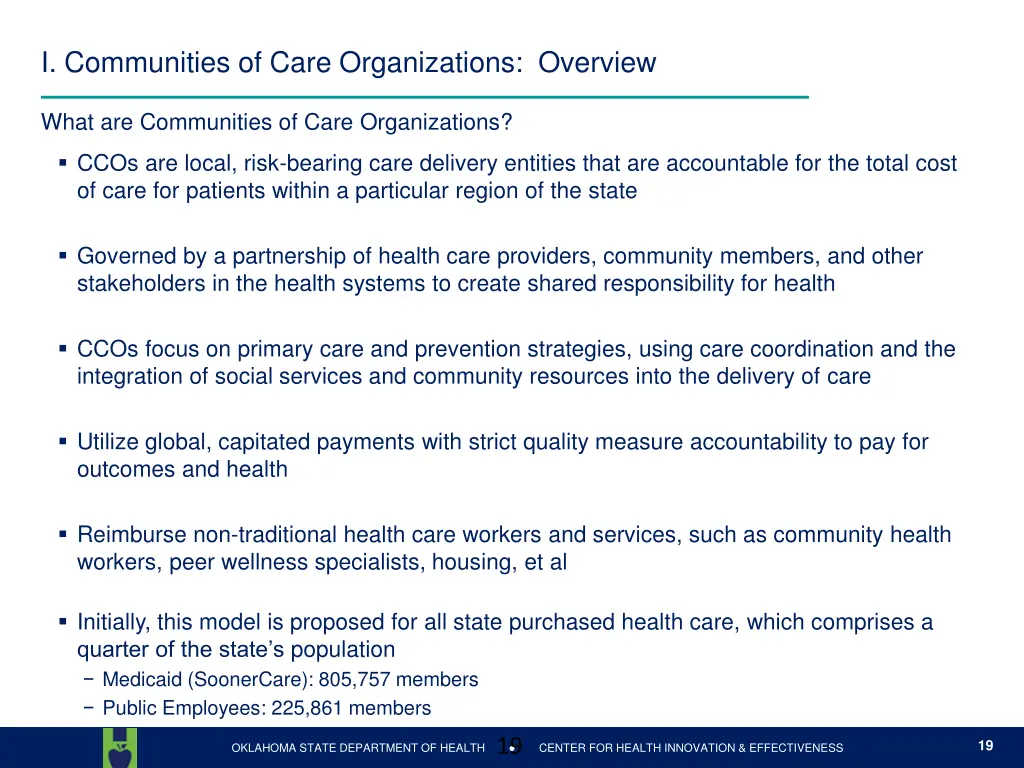 i communities of care organizations overview