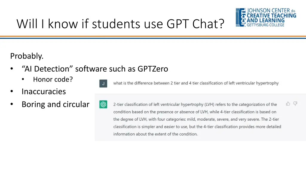 will i know if students use gpt chat