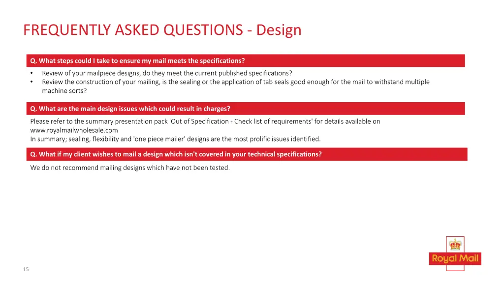 frequently asked questions design