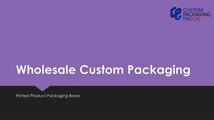 wholesale custom packaging