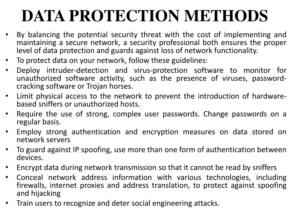 data protection methods