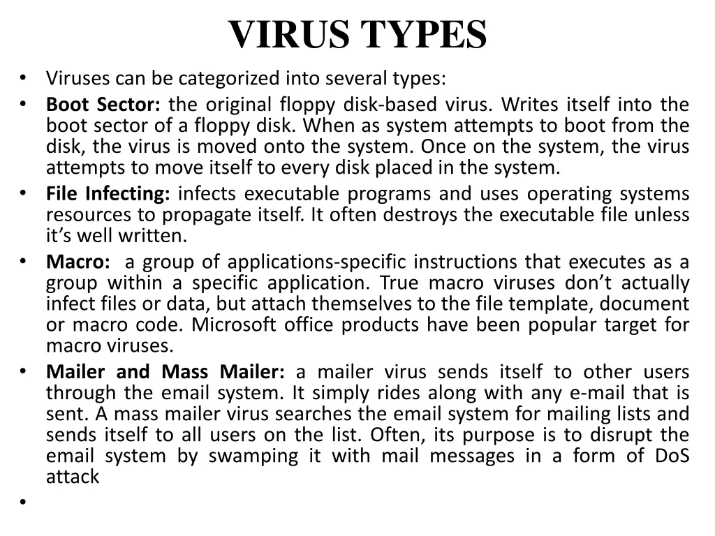 virus types