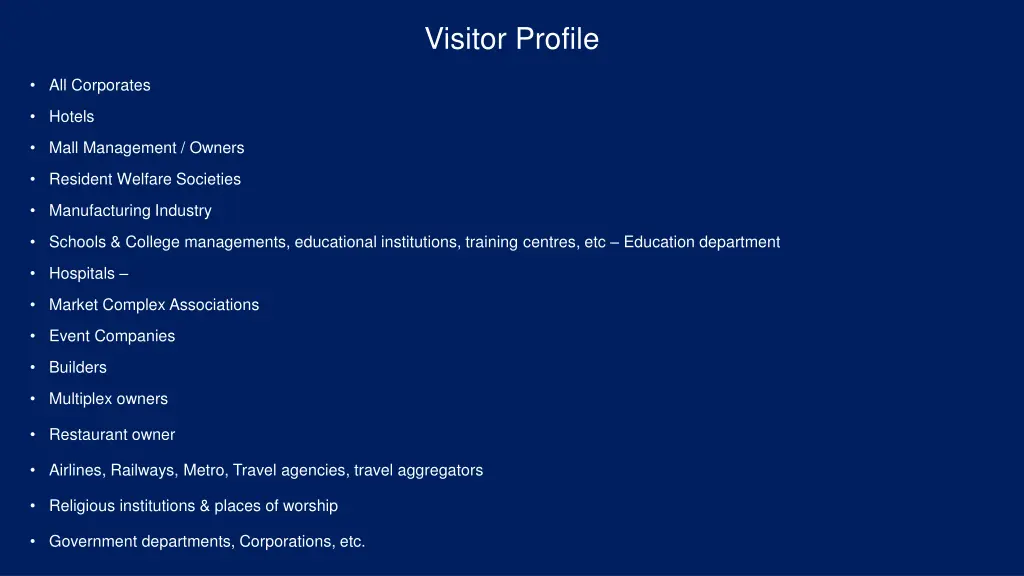 visitor profile