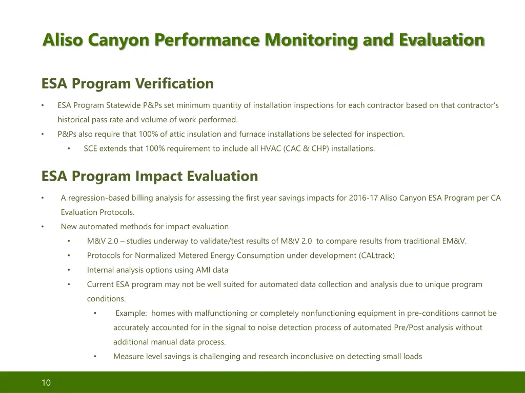 aliso canyon performance monitoring and evaluation