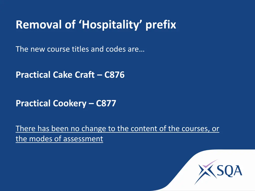 removal of hospitality prefix