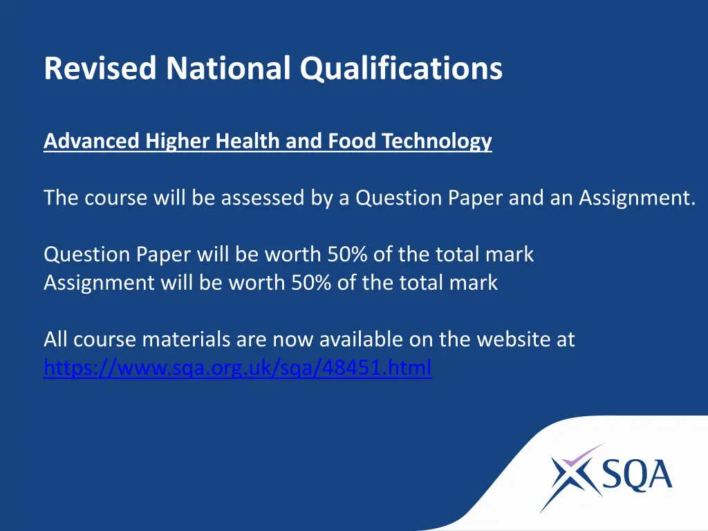 revised national qualifications