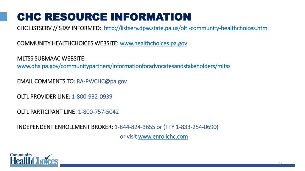 chc resource information chc resource information