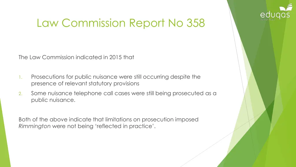 law commission report no 358