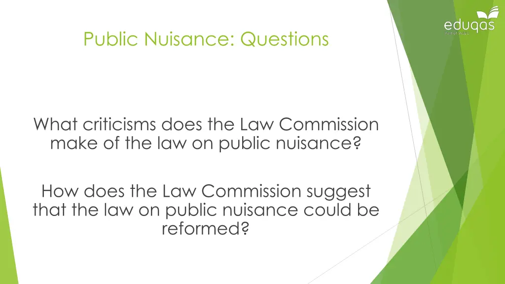 public nuisance questions