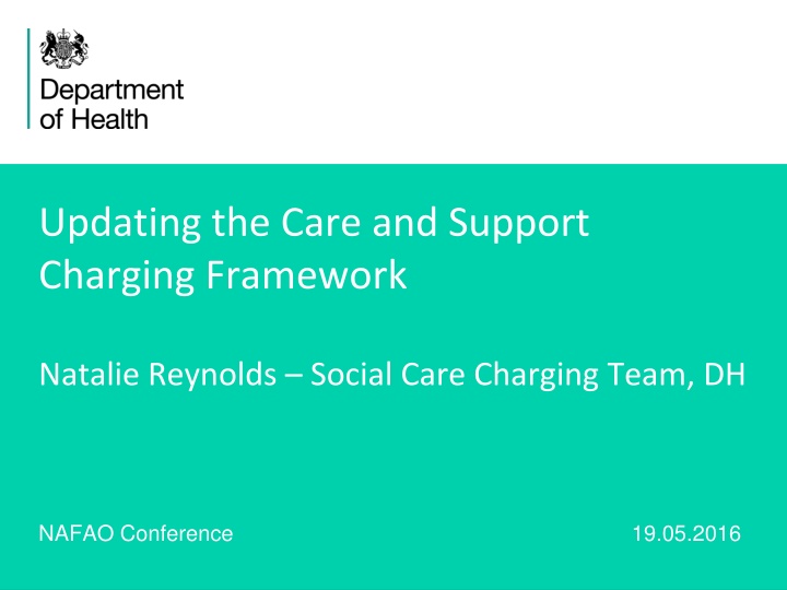 updating the care and support charging framework