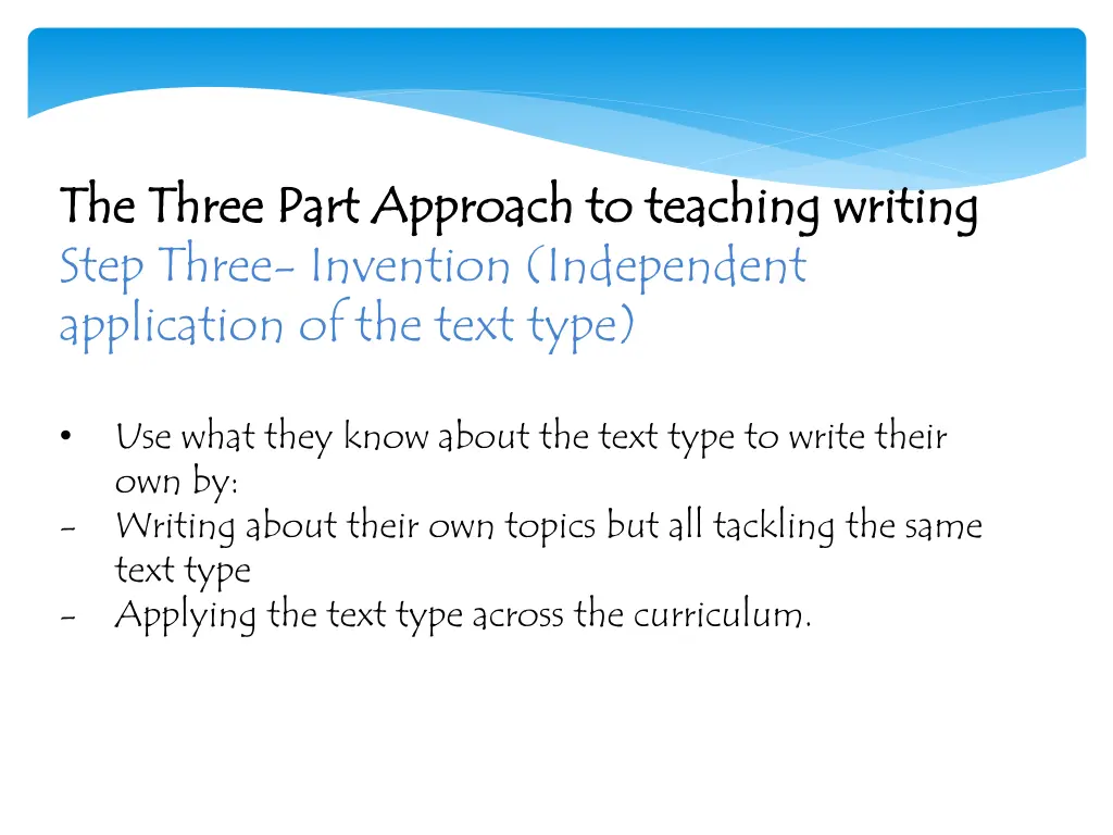 the three part approach to teaching writing 2