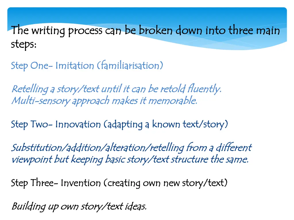 the writing process can be broken down into three