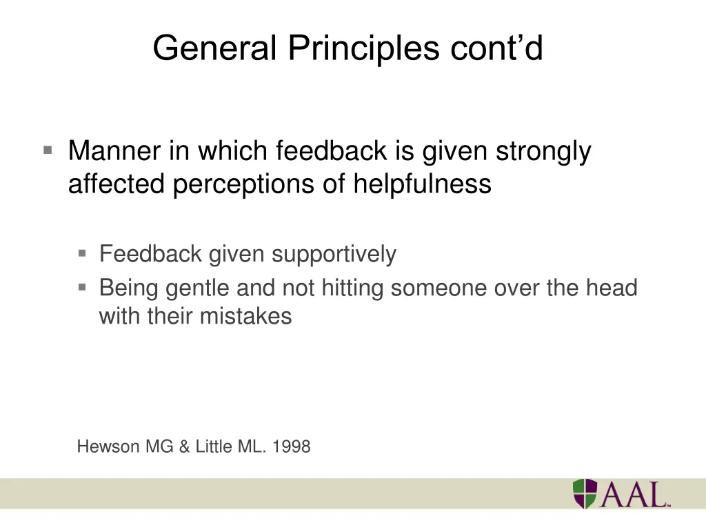 general principles cont d