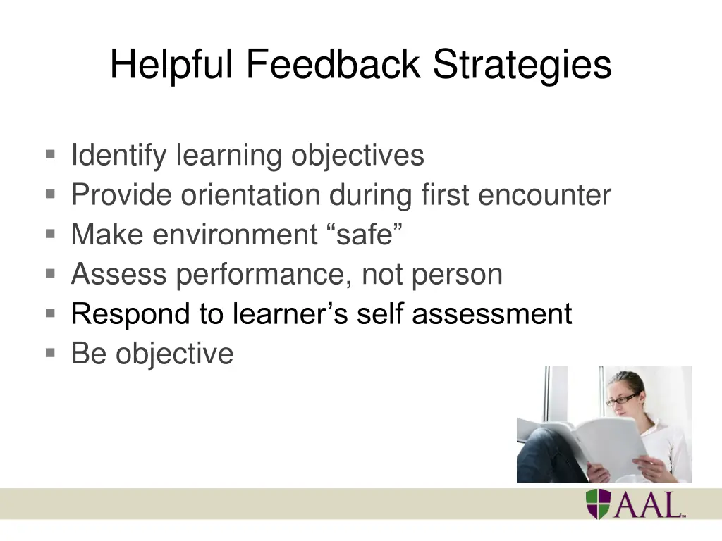 helpful feedback strategies