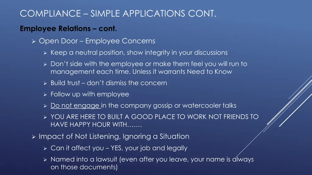 compliance simple applications cont 1