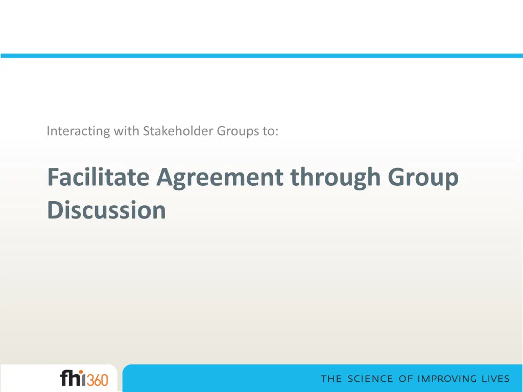 interacting with stakeholder groups to 3