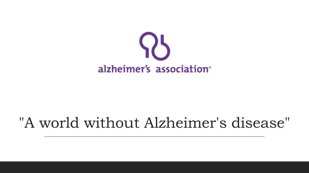 a world without alzheimer s disease