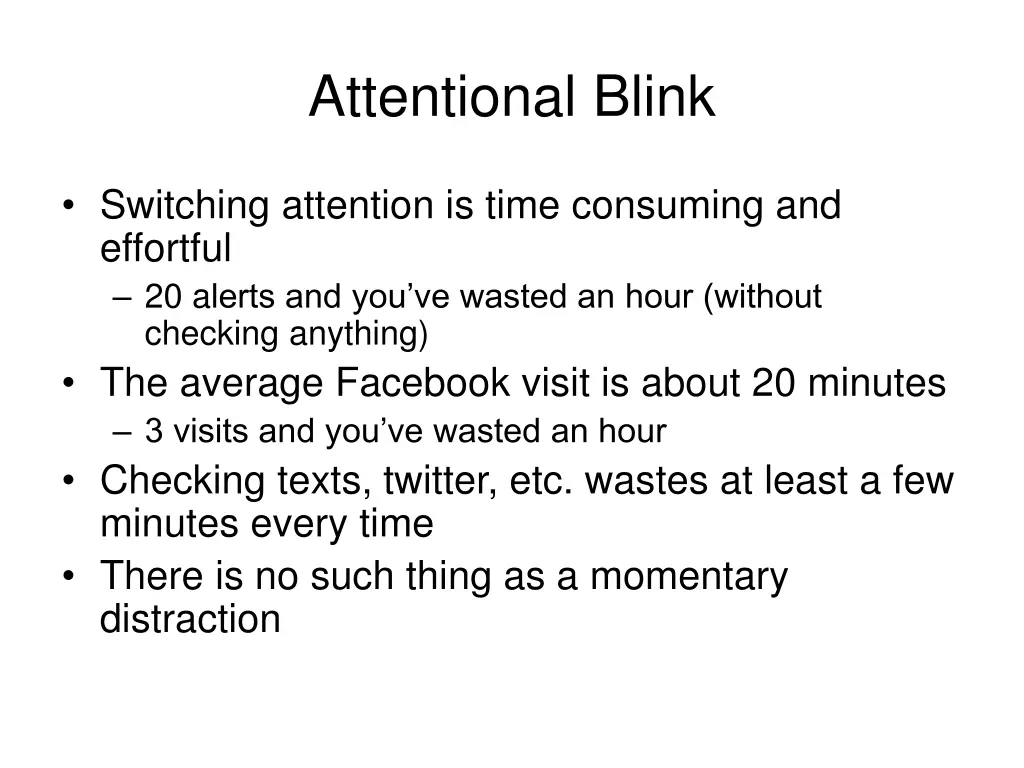 attentional blink