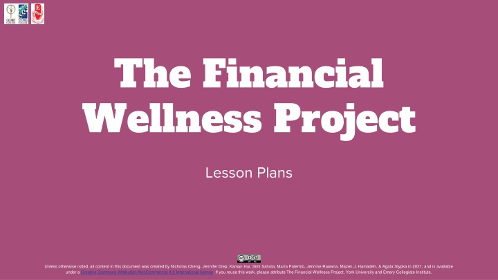 the financial wellness project