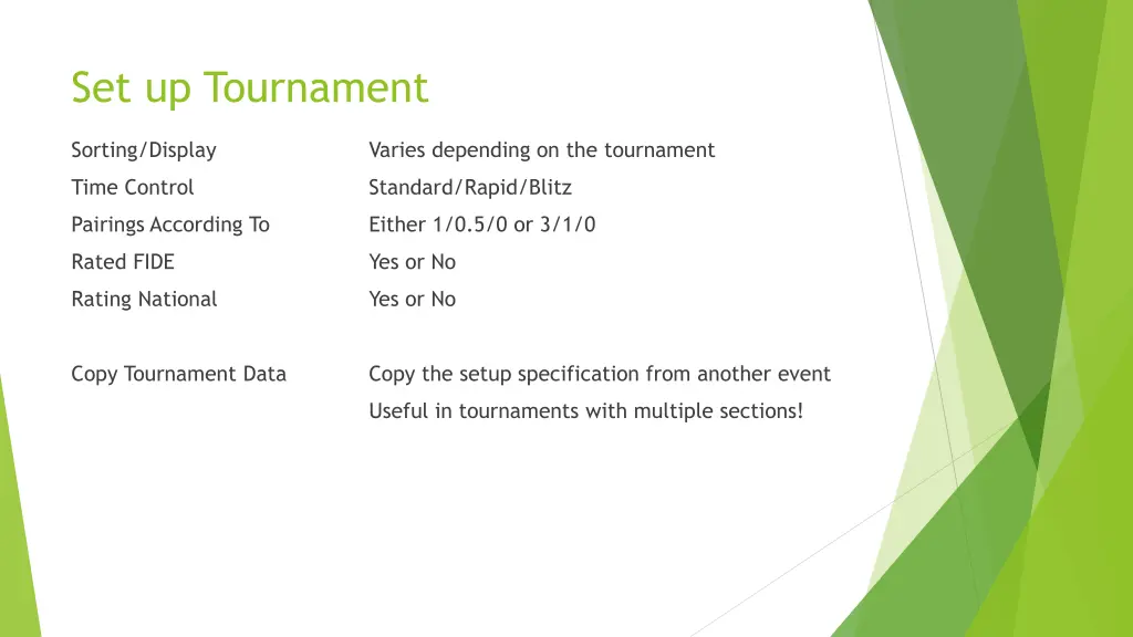 set up tournament 2