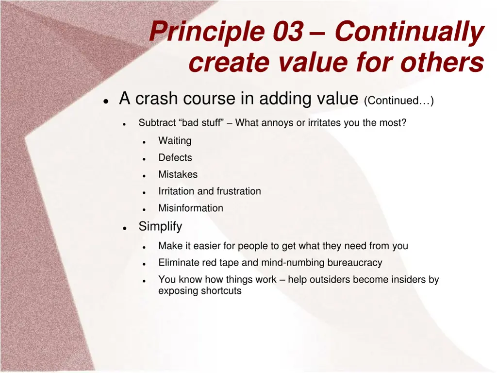 principle 03 continually create value for others 1