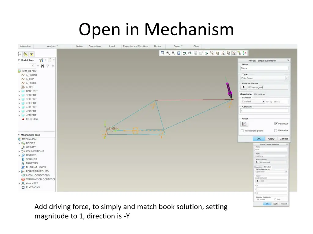 open in mechanism