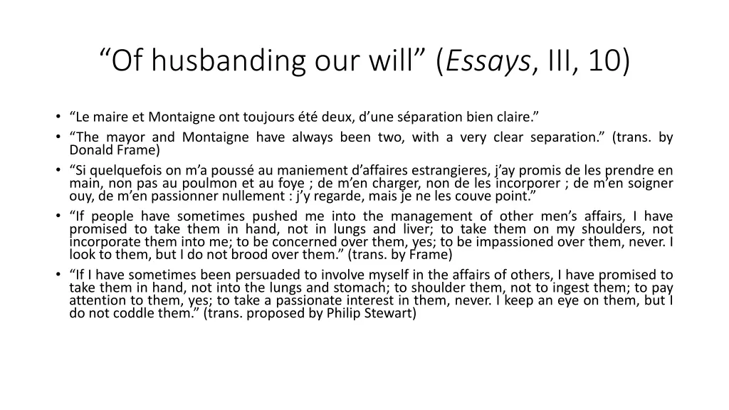 of husbanding our will essays iii 10