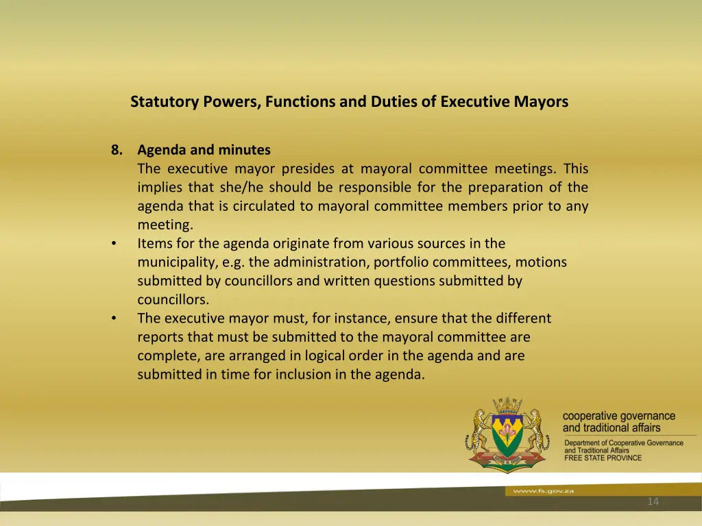 statutory powers functions and duties 12