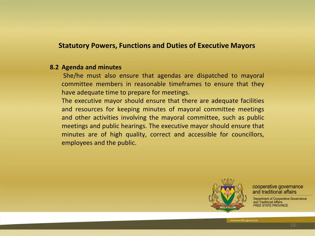 statutory powers functions and duties 13