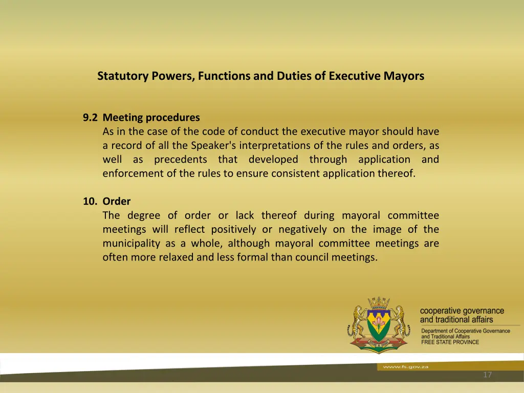 statutory powers functions and duties 15