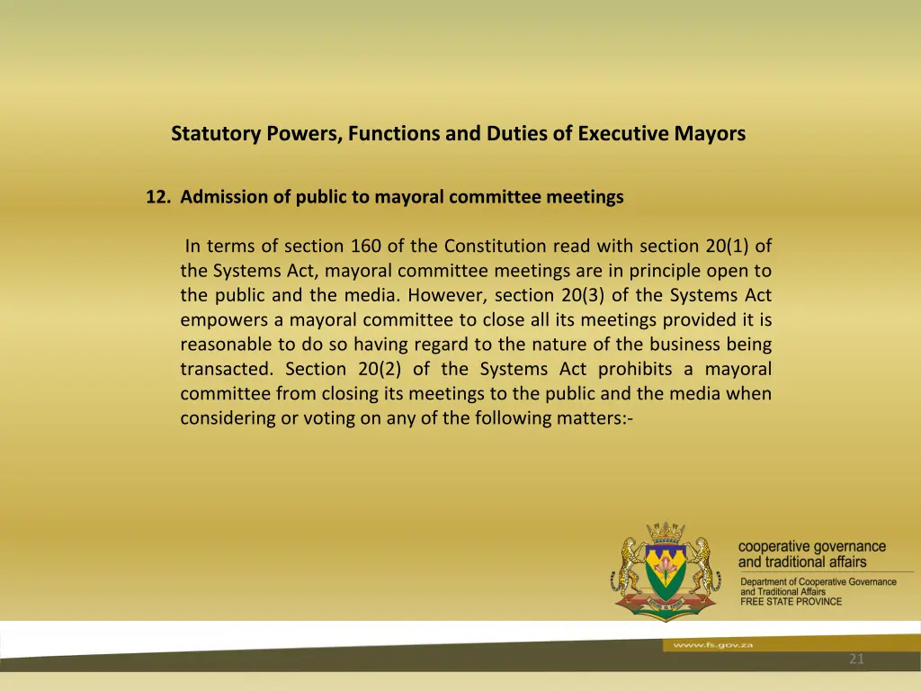 statutory powers functions and duties 19