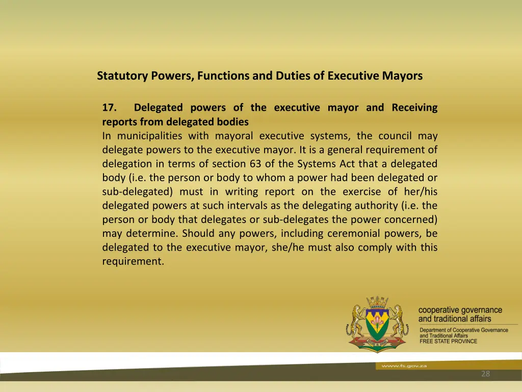 statutory powers functions and duties 26