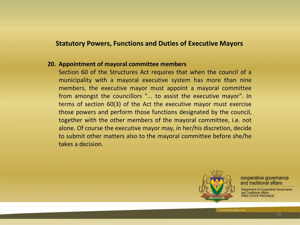 statutory powers functions and duties 33