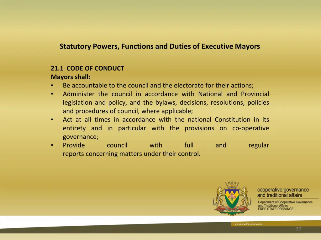 statutory powers functions and duties 35