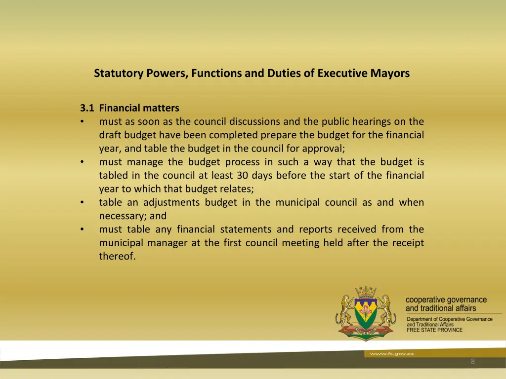 statutory powers functions and duties 6