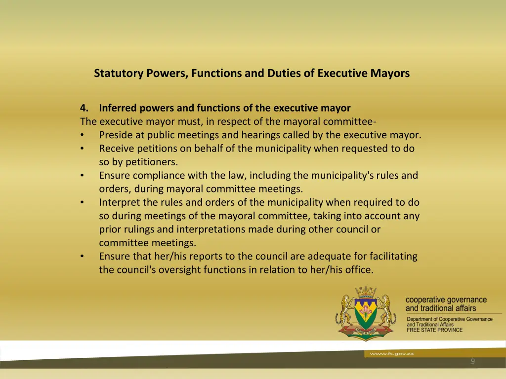 statutory powers functions and duties 7