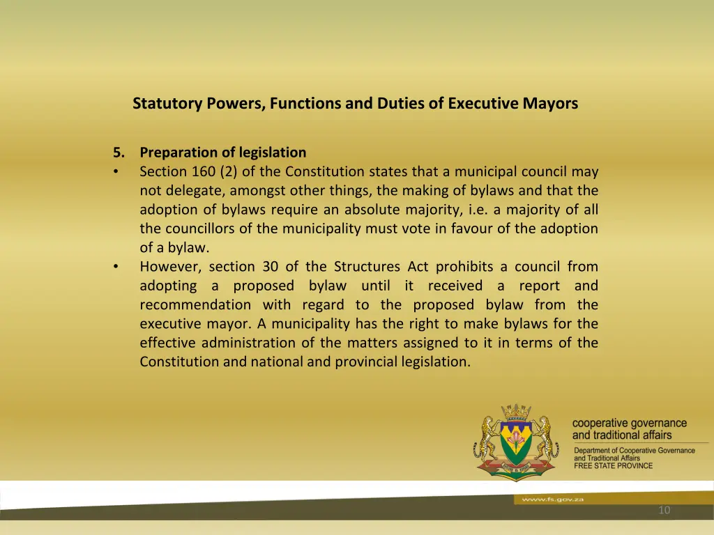 statutory powers functions and duties 8