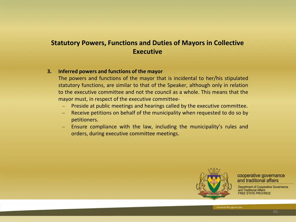 statutory powers functions and duties of mayors 3