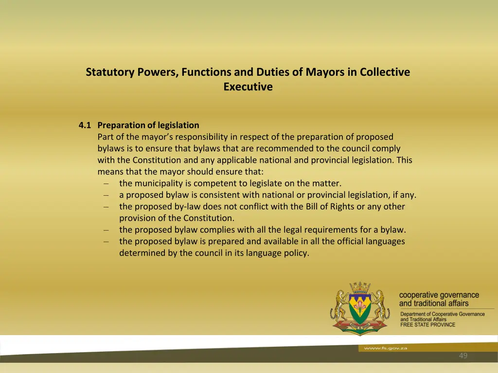 statutory powers functions and duties of mayors 6