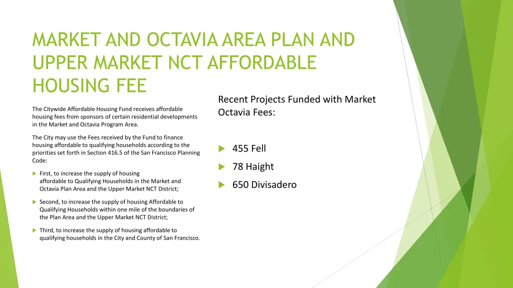 market and octavia area plan and upper market