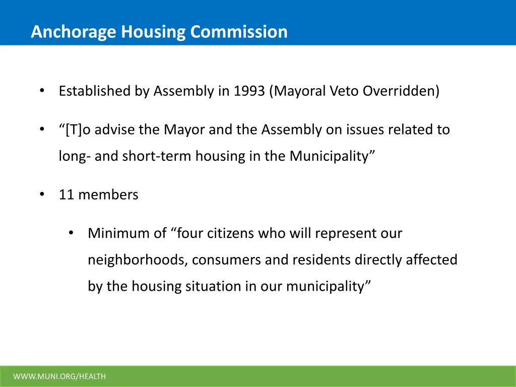 anchorage housing commission