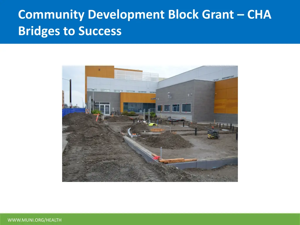 community development block grant cha bridges