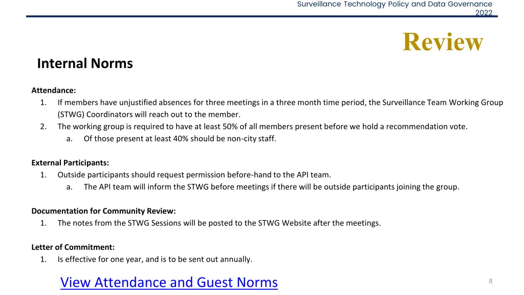 surveillance technology policy and data governance 7