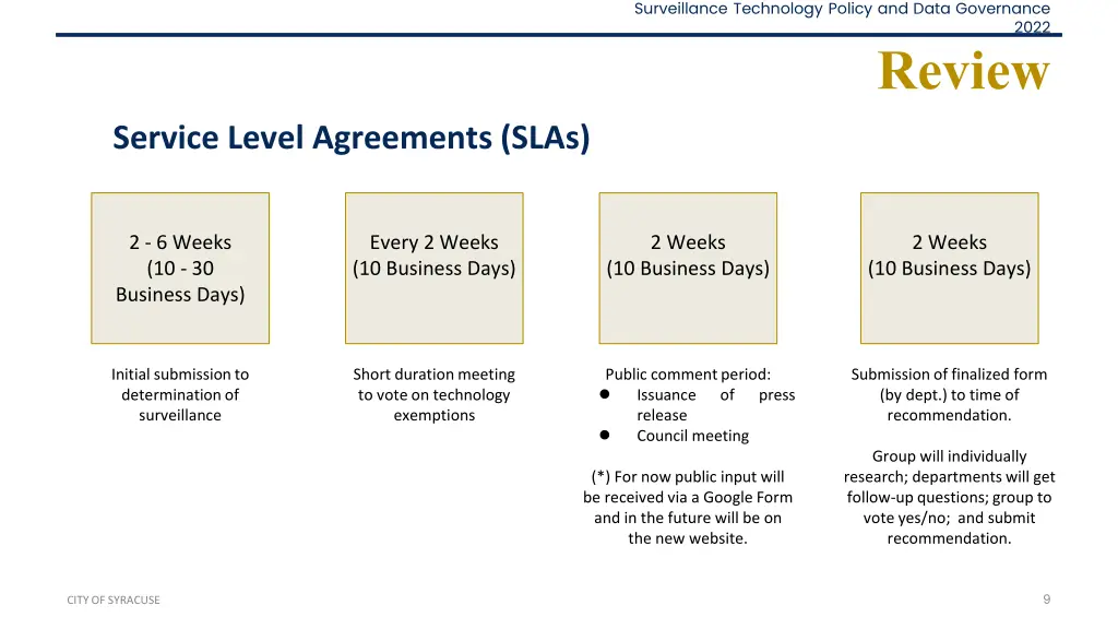 surveillance technology policy and data governance 8