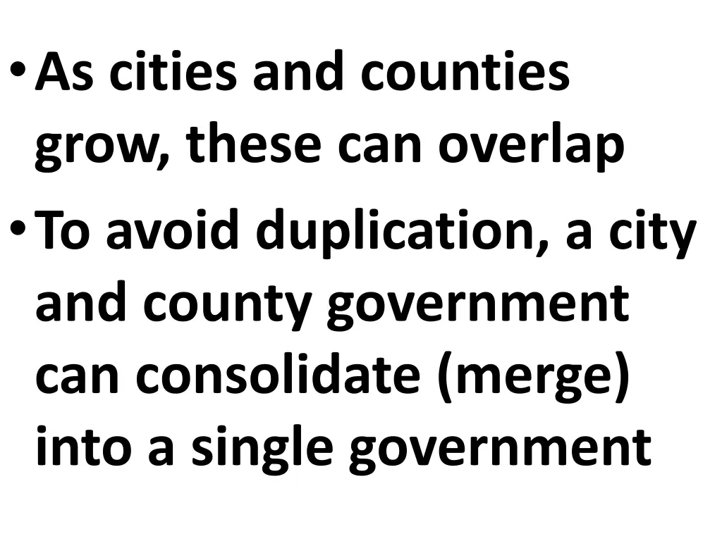 as cities and counties grow these can overlap