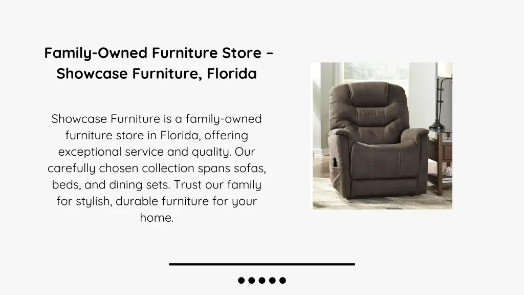 family owned furniture store showcase furniture