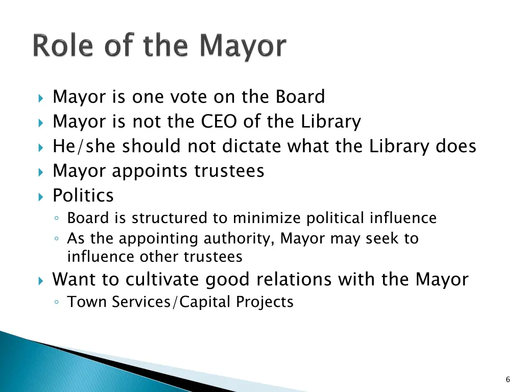 mayor is one vote on the board mayor