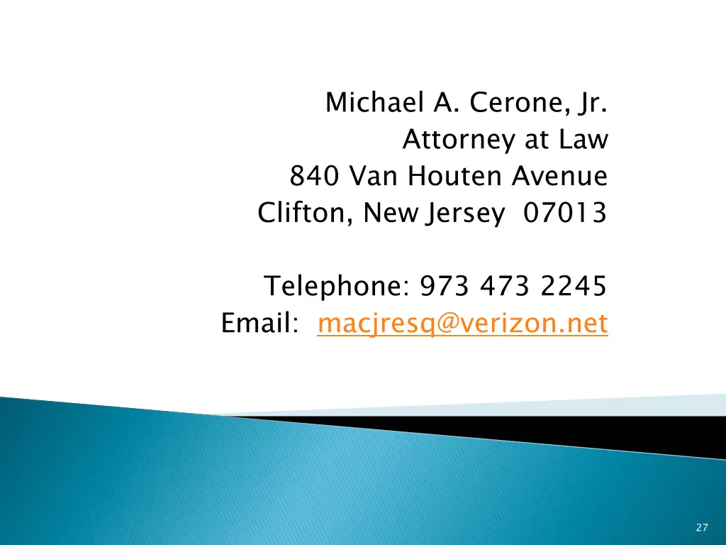 michael a cerone jr attorney