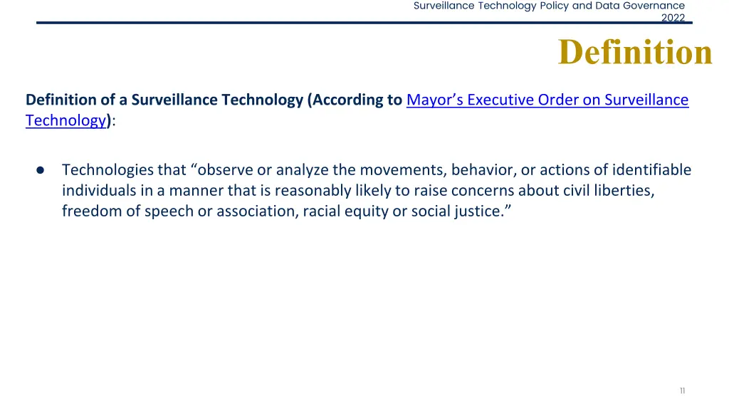 surveillance technology policy and data governance 10